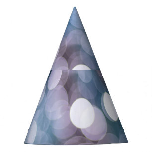 Chapeaux De Fètes Boukeh gris bleu, arrière - plan abstrait.