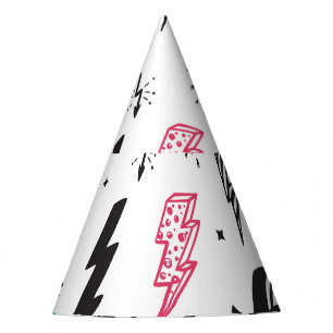 Chapeaux De Fètes Boulons de foudre, ensemble de gribouillis dessiné
