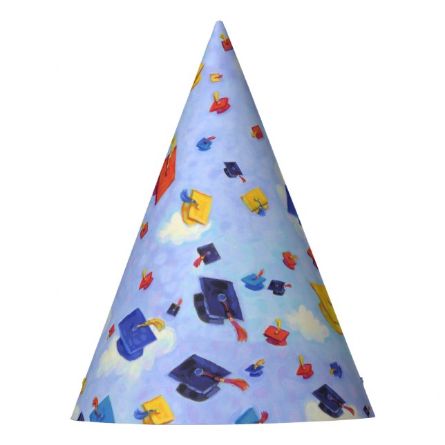 Chapeaux De Fètes Bouton de fin d'études mignon Toss Blue (Devant)