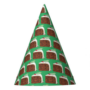 Chapeaux De Fètes British Christmas Cake Slice Festive Gastronomie d