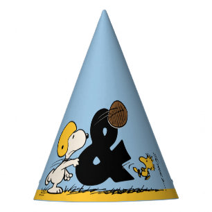 Chapeaux De Fètes cacahuètes   Football Snoopy & Woodstock