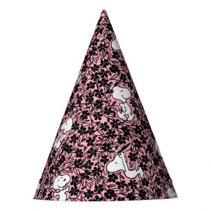 Chapeaux De Fètes cacahuètes Snoopy Flower Vine Motif
