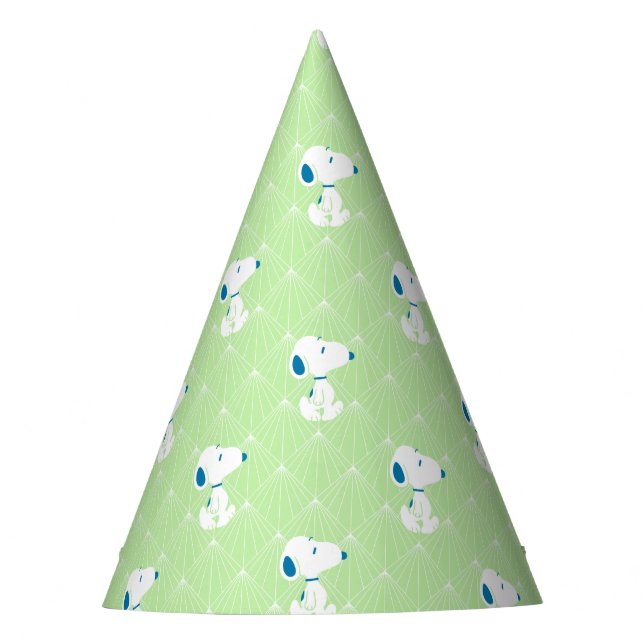 Chapeaux De Fètes cacahuètes | Snoopy Green Deco Dreams Motif (Devant)