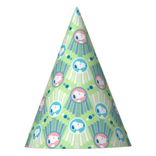 Chapeaux De Fètes cacahuètes   Snoopy Mint Green Deco Dreams Motif