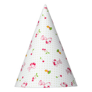 Chapeaux De Fètes cacahuètes Snoopy & Woodstock Cherry Motif
