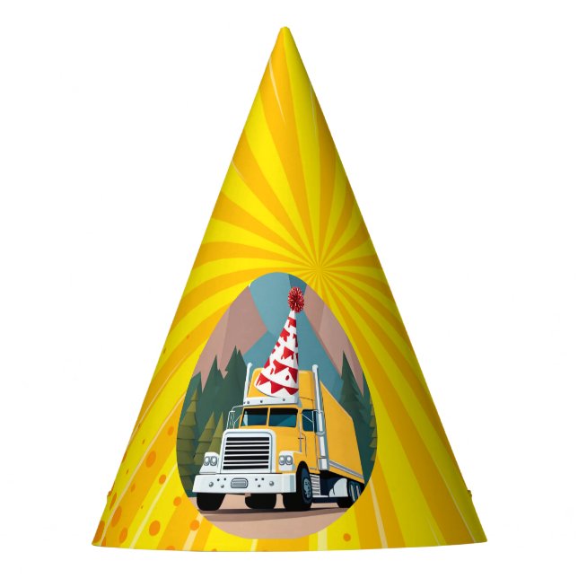 Chapeaux De Fètes Camion Joyeux Anniversaire Dix-Huit (Devant)