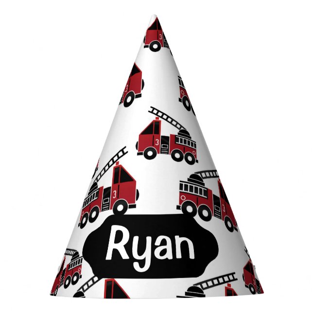 Chapeaux De Fètes Camions incendie casquette personnalisé (Devant)