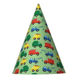 Chapeaux De Fètes Camions Voitures Cute 1er Anniversaire Thème de fê