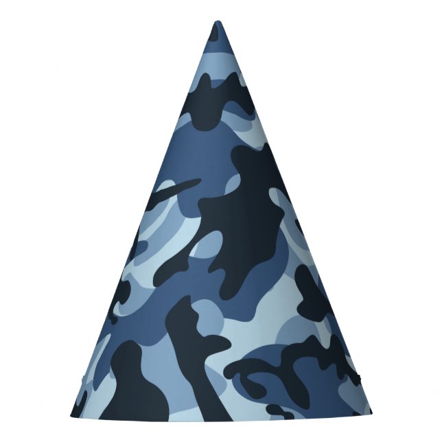 Chapeaux De Fètes Camouflage bleu (Devant)