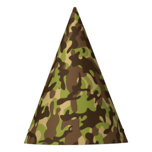 Chapeaux De Fètes Camouflage Cascade