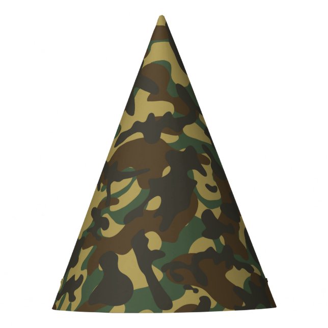 Chapeaux De Fètes Camouflage de forêt  (Devant)