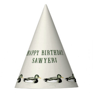 Chapeaux De Fètes Canard colvert personnalisé pour anniversaire