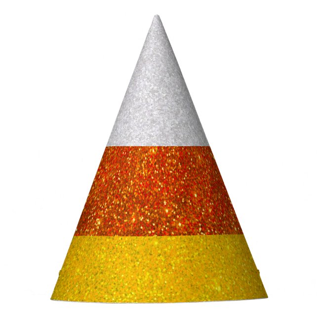 Chapeaux De Fètes Candy Corn Pailletés Halloween (Devant)