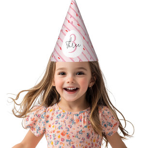 Chapeaux De Fètes "Candy Gingerbread Maison rose Anniversaire
