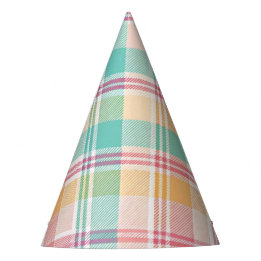 Chapeaux De Fètes Carreaux Vichy Multicolores