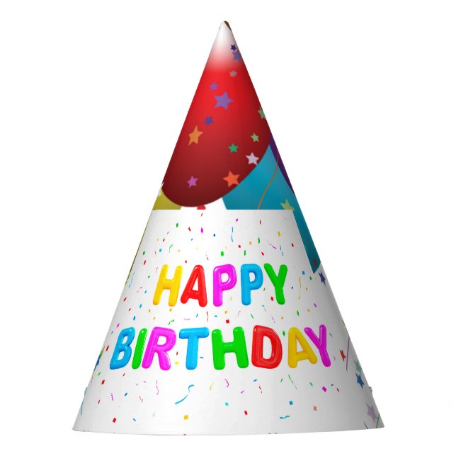 Chapeaux De Fètes Casquette/ballons et confettis de partie (Devant)