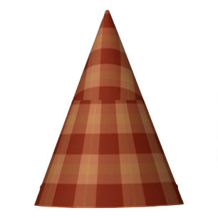 Chapeaux De Fètes Casquette bronzage de partie de tartan
