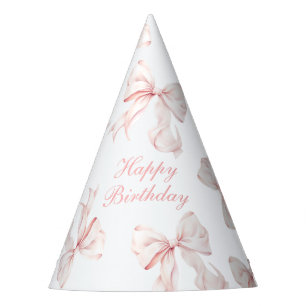 Chapeaux De Fètes Casquette d'anniversaire de la Bow rose