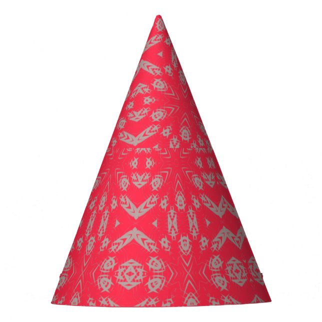 Chapeaux De Fètes Casquette de fête avec Motif rose chaud (Devant)