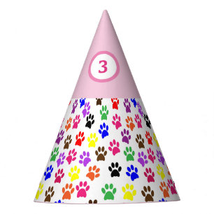 Chapeaux De Fètes Casquette de fête d'anniversaire Chien Empreinte