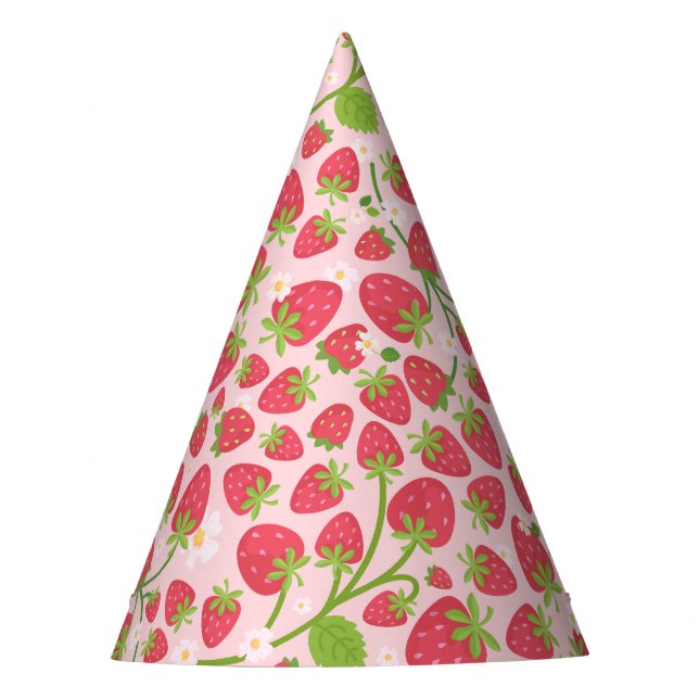 Chapeaux De Fètes Casquette de fête d'anniversaire de fraise (Devant)