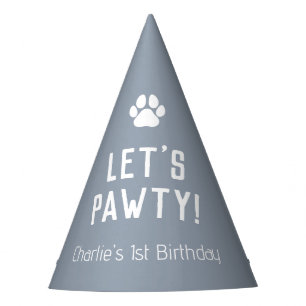 Chapeaux De Fètes Casquette de fête d'anniversaire de Pawty Dog