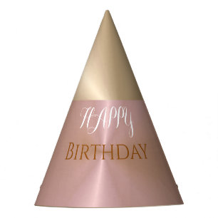 Chapeaux De Fètes Casquette de fête d'anniversaire rose élégant