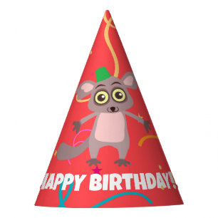 Chapeaux De Fètes Casquette de la fête d'anniversaire Bush Baby