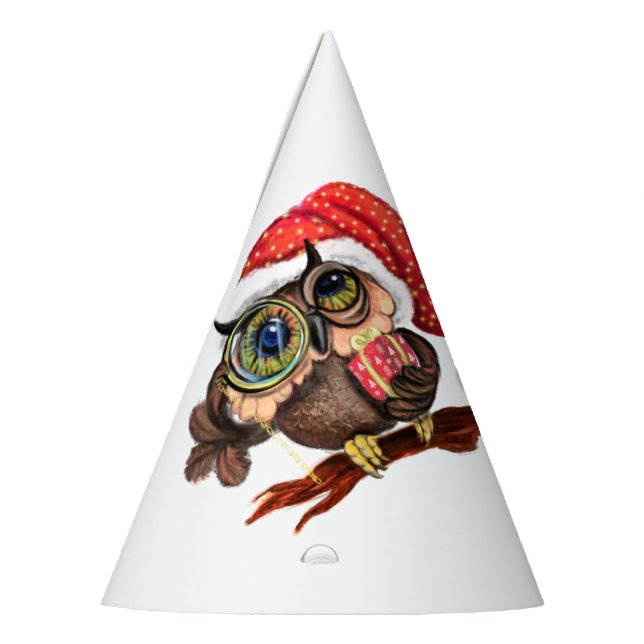Chapeaux De Fètes Casquette de la fête de la Chouette de Noël (Gauche)
