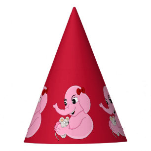 Chapeaux De Fètes Casquette de la fête de la mignonne fille éléphant