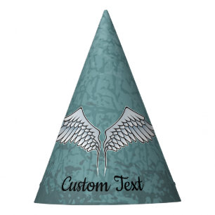 Chapeaux De Fètes Casquette de la fête des ailes gris-bleu