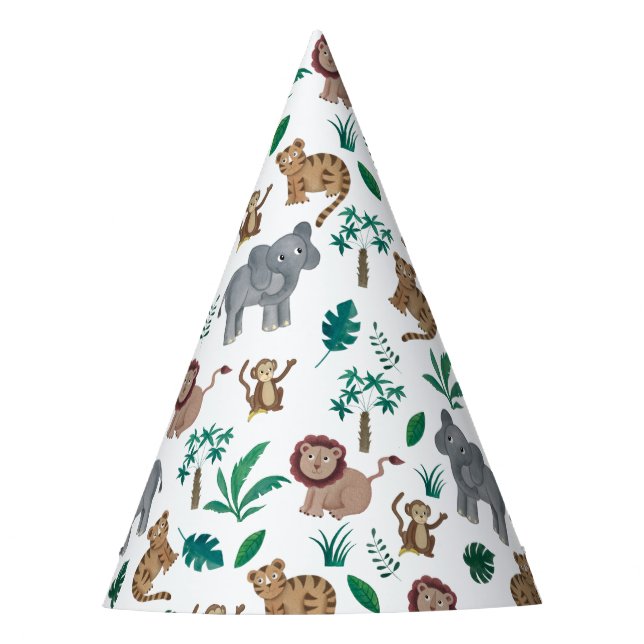 Chapeaux De Fètes Casquette de la fête des animaux de la Jungle (Devant)