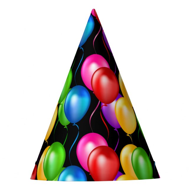 Chapeaux De Fètes Casquette de la fête des ballons d'anniversaire (Devant)