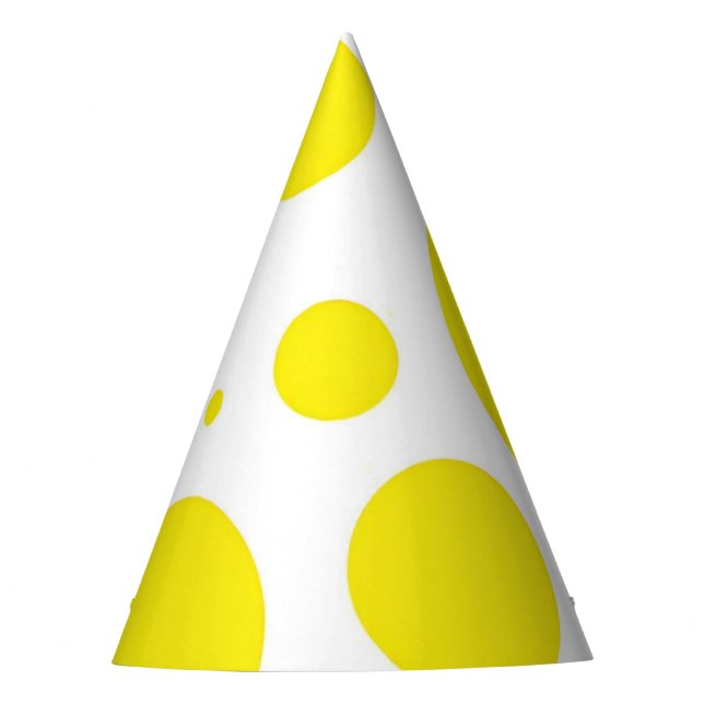 Chapeaux De Fètes Casquette de la fête des Dots Jaunes Chunky (Devant)