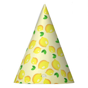 Chapeaux De Fètes Casquette de la partie papier citron jaune