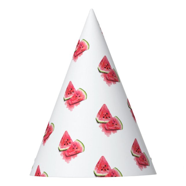 Chapeaux De Fètes Casquette de la partie papier de la pastèque douce (Devant)
