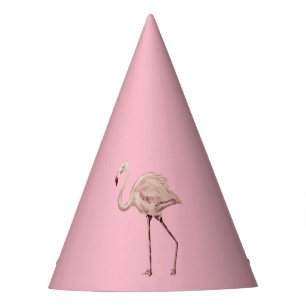 Chapeaux De Fètes Casquette de la partie Peinture Flamant rose rose