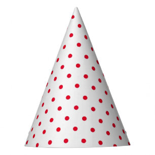 Chapeaux De Fètes Casquette de la partie Red Micro Dots