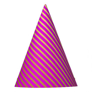 Chapeaux De Fètes Casquette de la partie violet à rayures dorées
