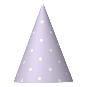 Chapeaux De Fètes Casquette de la soirée Dots blancs Micro violet