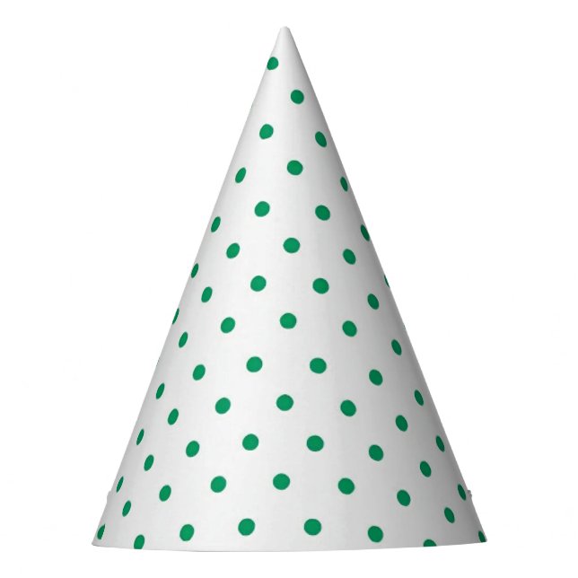 Chapeaux De Fètes Casquette de la soirée Micro Green Dots (Devant)