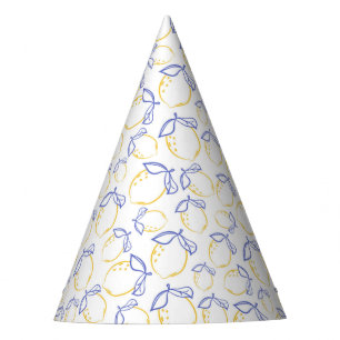 Chapeaux De Fètes Casquette de la soirée Motif Lemon tiré à la main