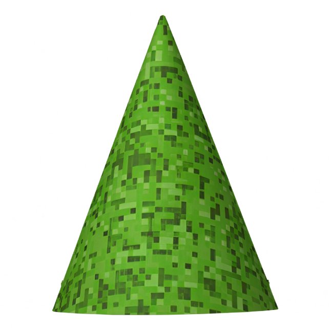 Chapeaux De Fètes Casquette de la soirée Pixel Turf Vert (Devant)