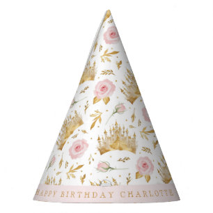 Chapeaux De Fètes Casquette de la soirée princesse rose et or - Anni