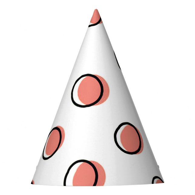 Chapeaux De Fètes Casquette de la soirée Red Comic Dots (Devant)