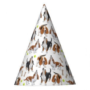 Chapeaux De Fètes Casquette de partie de chiens d'hurlement Basset