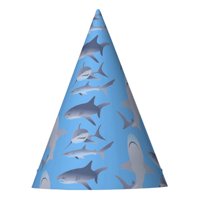 Chapeaux De Fètes Casquette de partie de requins (Devant)
