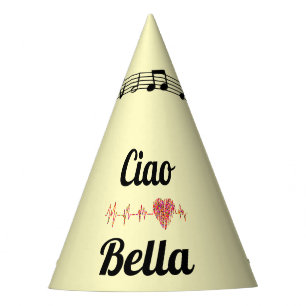Chapeaux De Fètes Casquette du parti Ciao Bella
