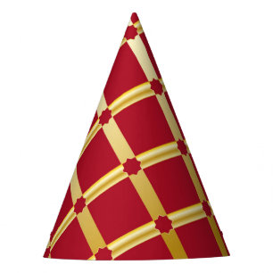 Chapeaux De Fètes Casquette du parti d'inspiration arabe rouge et or