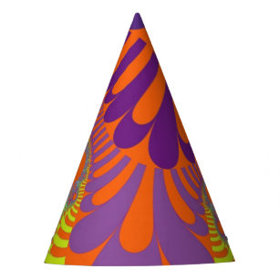 Chapeaux De Fètes Casquette du parti Orange Purple Mod